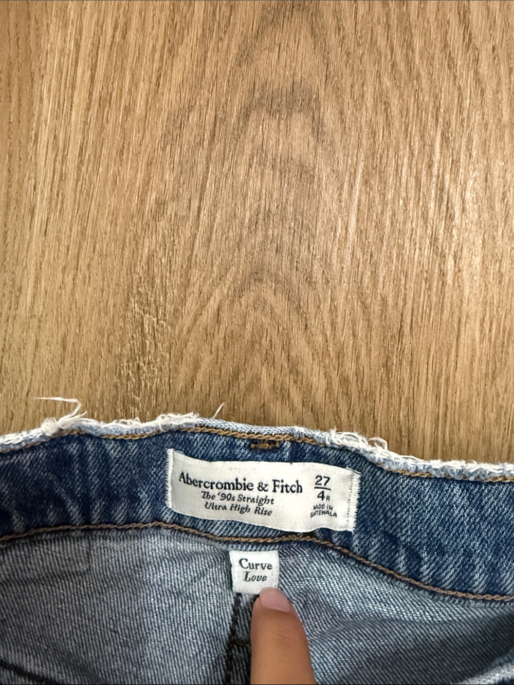 Abercrombie & Fitch Medium Blue Distressed Boyfriend Jeans - Picture 2 of 4